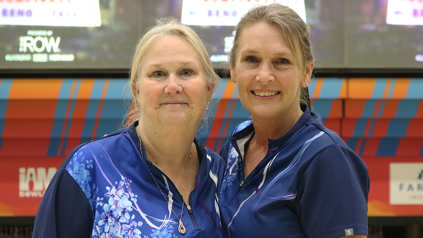 Melodie Lowke and Corina Edwards at the 2024 USBC Women's Championships